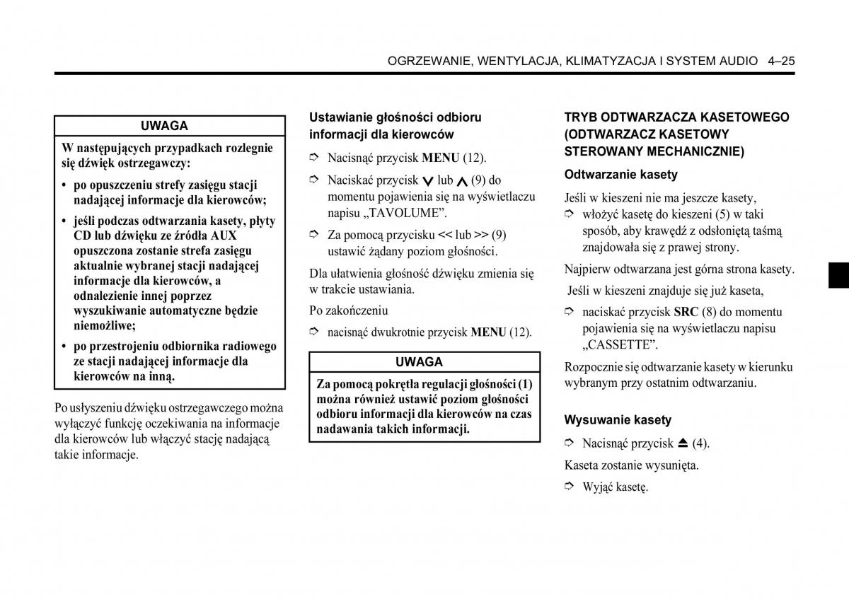 Chevrolet Aveo I 1 instrukcja obslugi / page 133