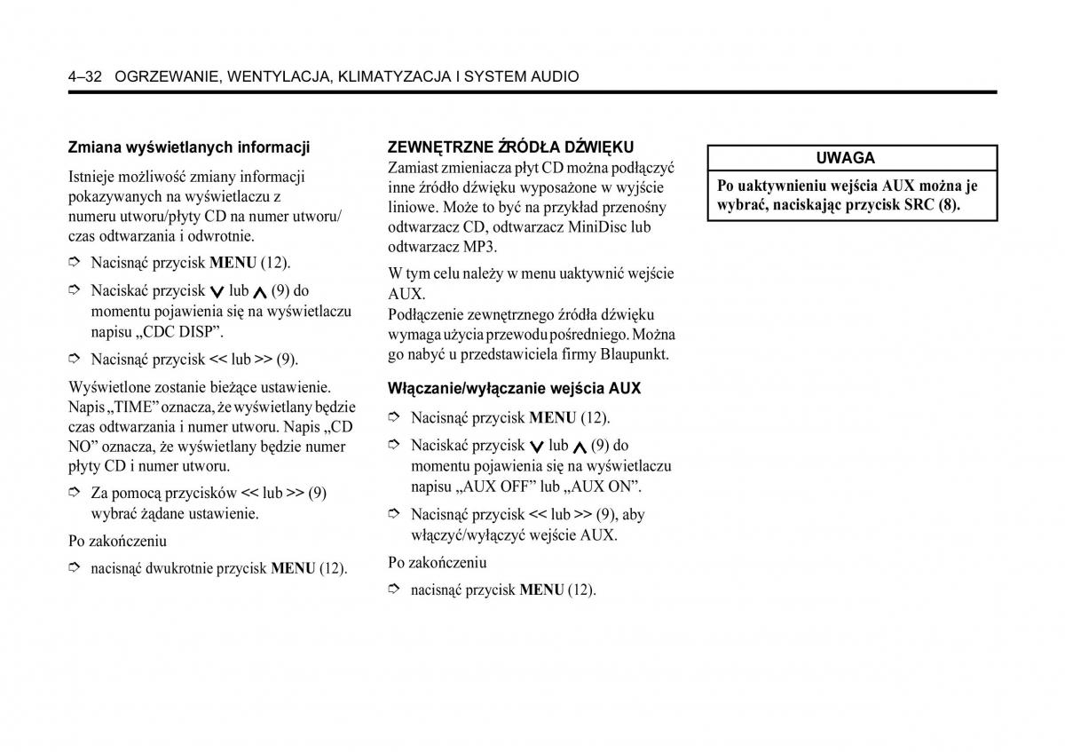 Chevrolet Aveo I 1 instrukcja obslugi / page 140