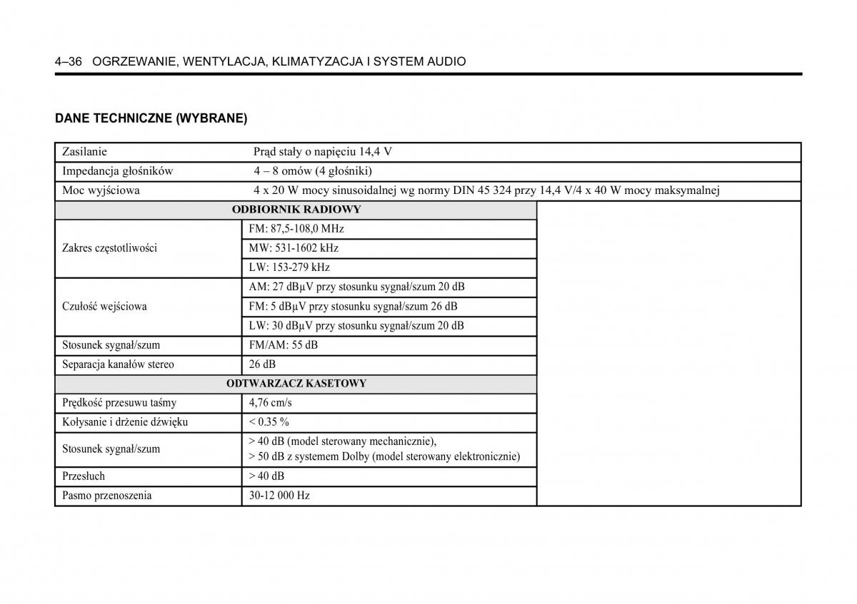 Chevrolet Aveo I 1 instrukcja obslugi / page 144