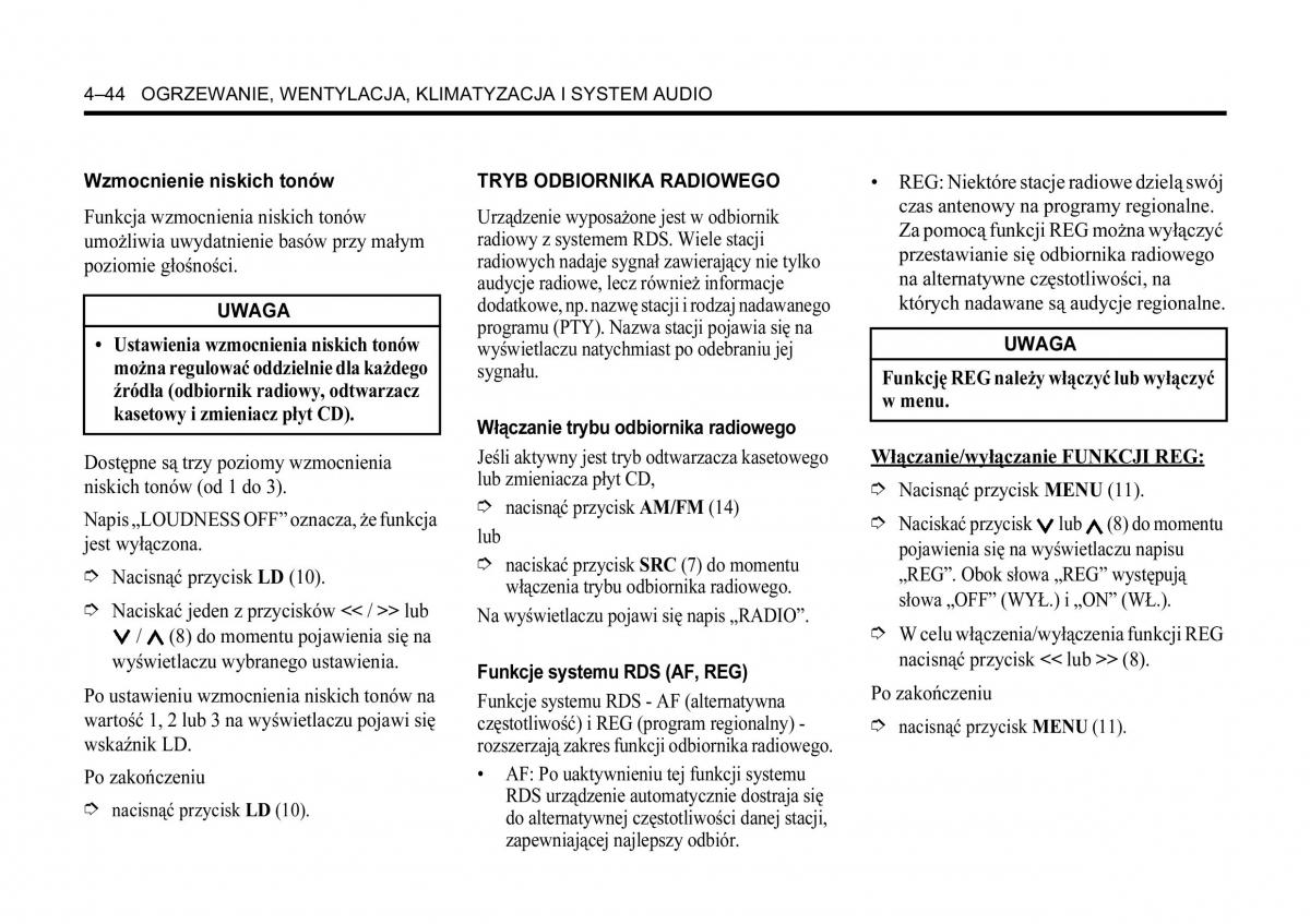 Chevrolet Aveo I 1 instrukcja obslugi / page 152