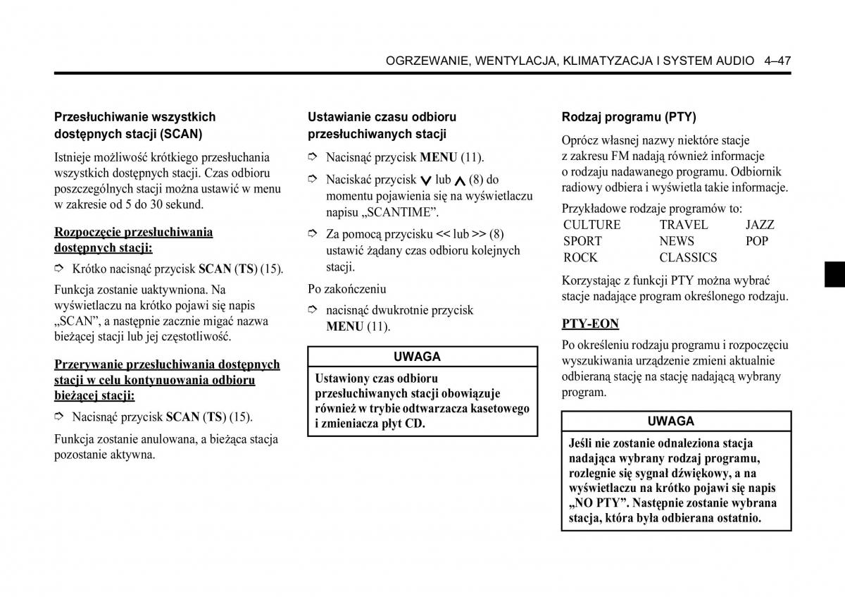 Chevrolet Aveo I 1 instrukcja obslugi / page 155