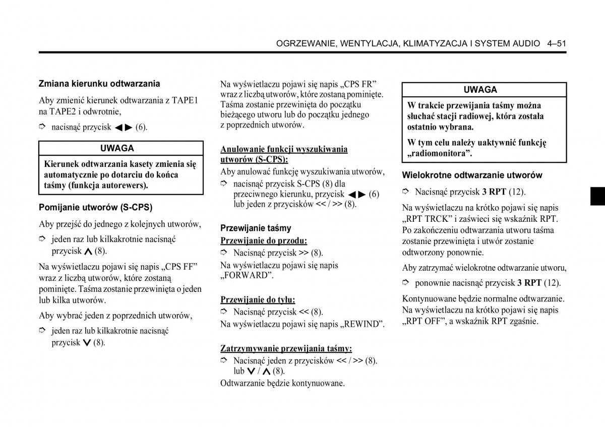 Chevrolet Aveo I 1 instrukcja obslugi / page 159