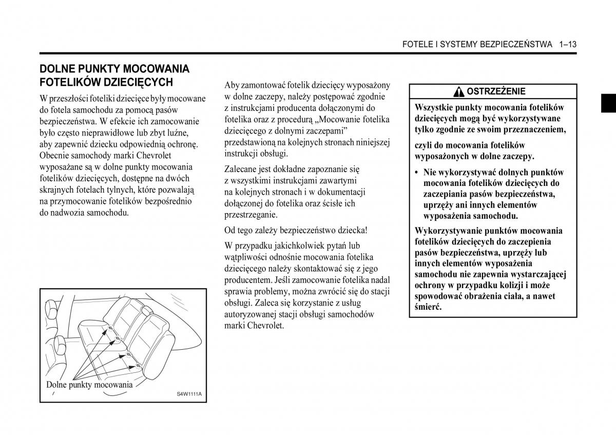 manual  Chevrolet Aveo I 1 instrukcja / page 19