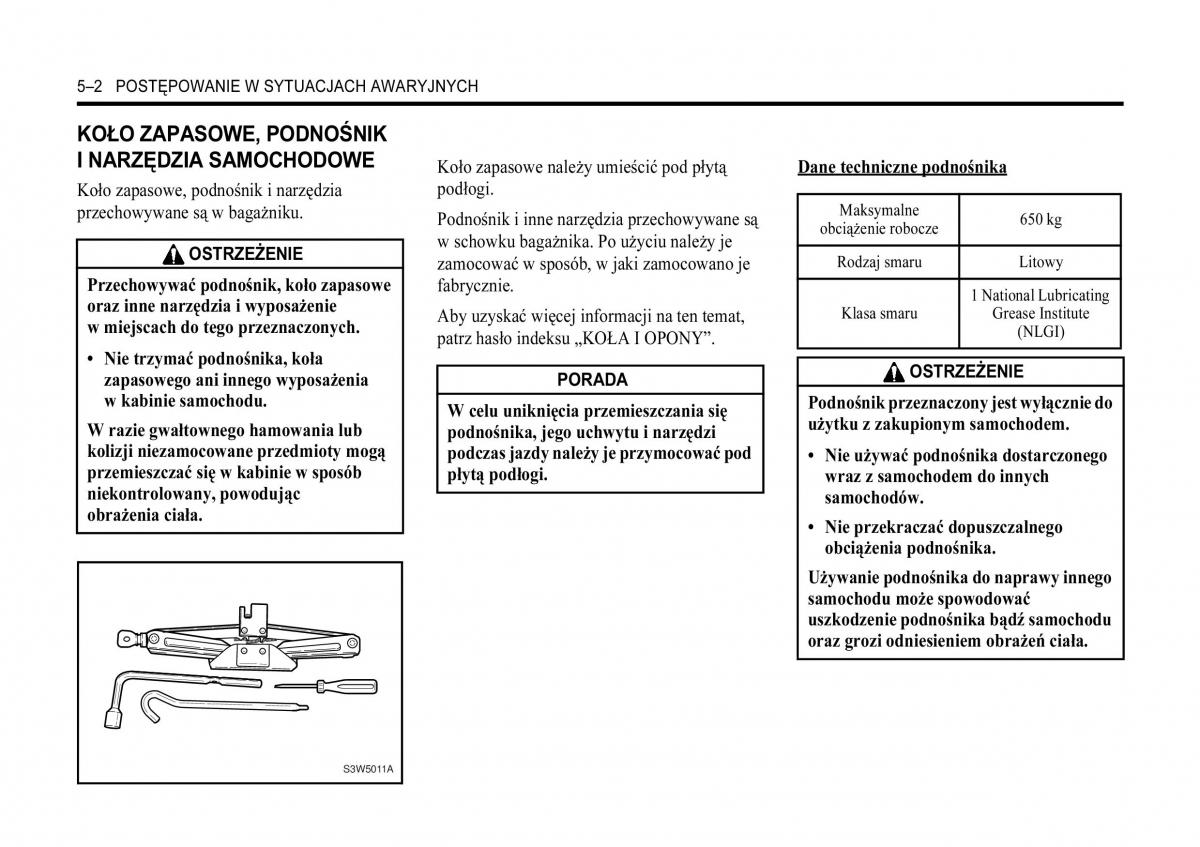 Chevrolet Aveo I 1 instrukcja obslugi / page 192