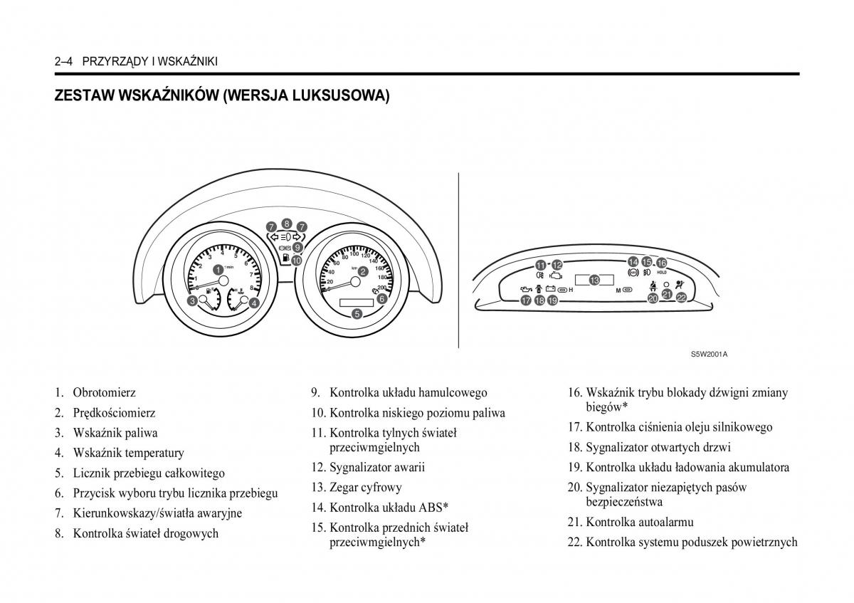 Chevrolet Aveo I 1 instrukcja obslugi / page 40