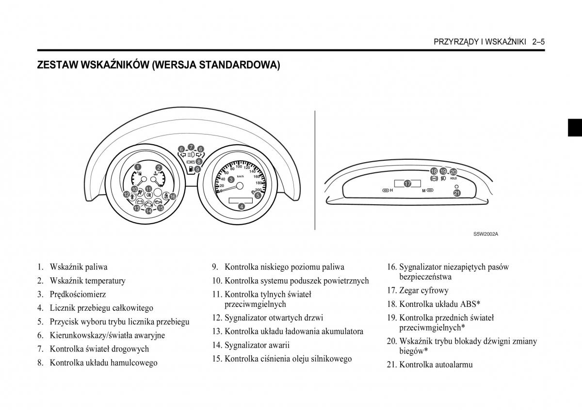 Chevrolet Aveo I 1 instrukcja obslugi / page 41