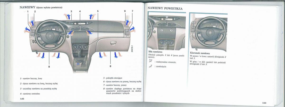 Renault Laguna II 2 instrukcja obslugi / page 70