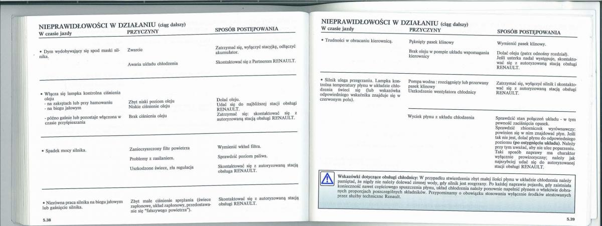 Renault Laguna II 2 instrukcja obslugi / page 116