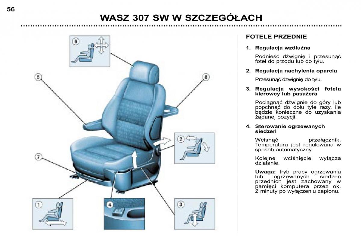 Peugeot 307 SW instrukcja obslugi / page 57