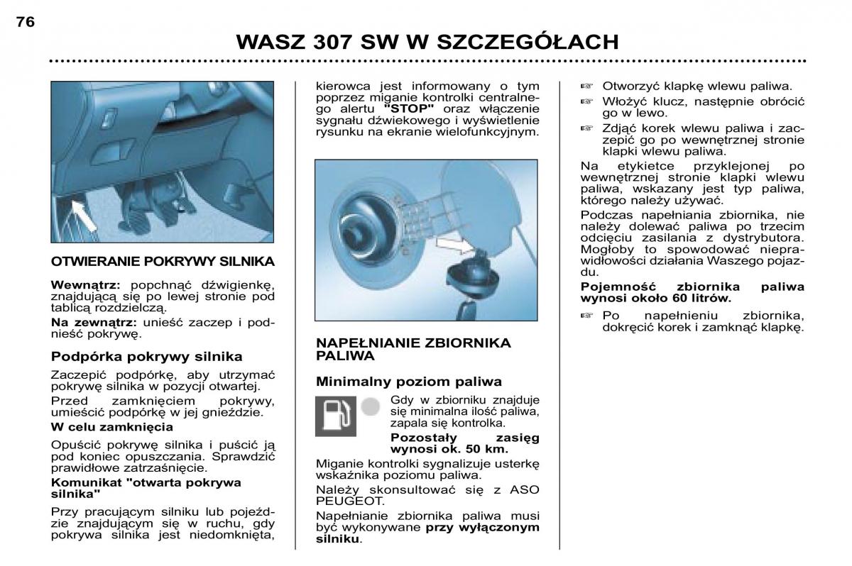 Peugeot 307 SW instrukcja obslugi / page 81