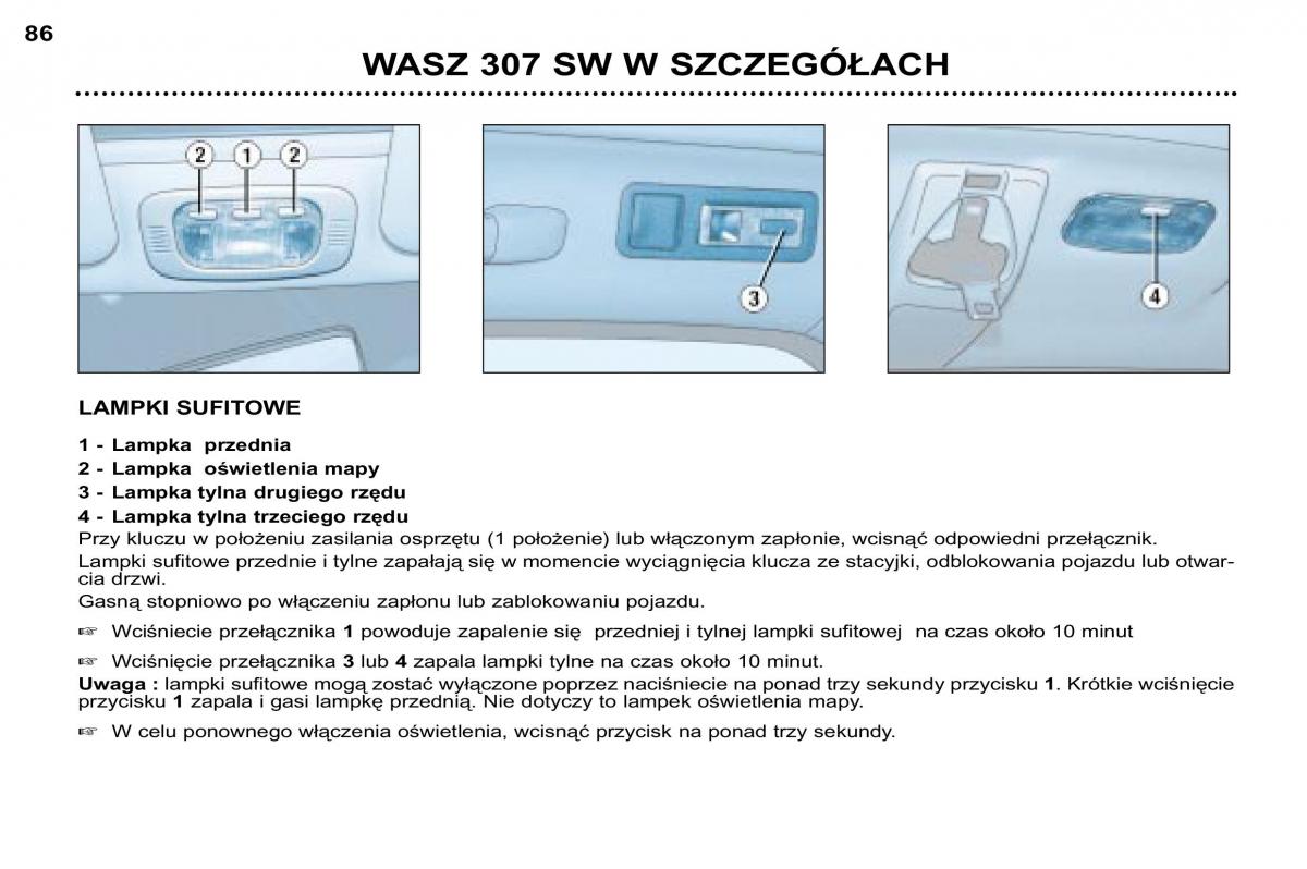 Peugeot 307 SW instrukcja obslugi / page 91