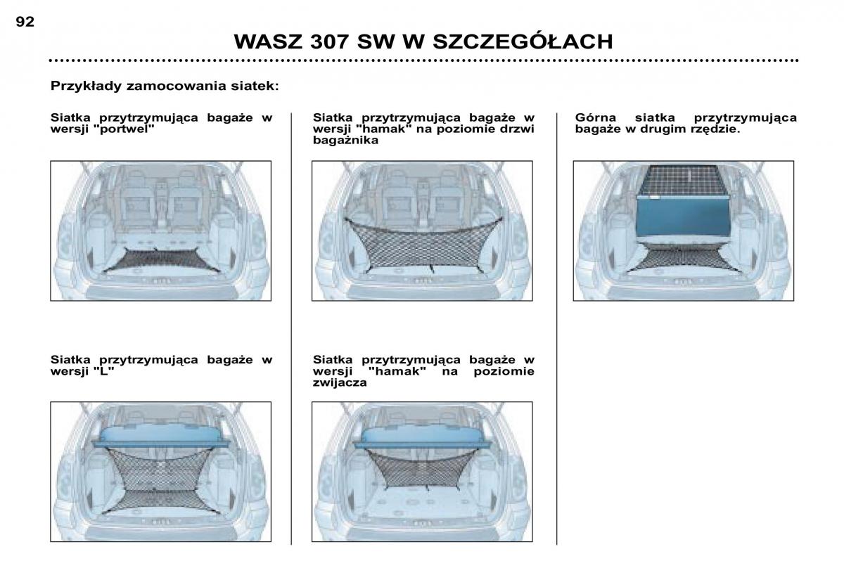 Peugeot 307 SW instrukcja obslugi / page 97