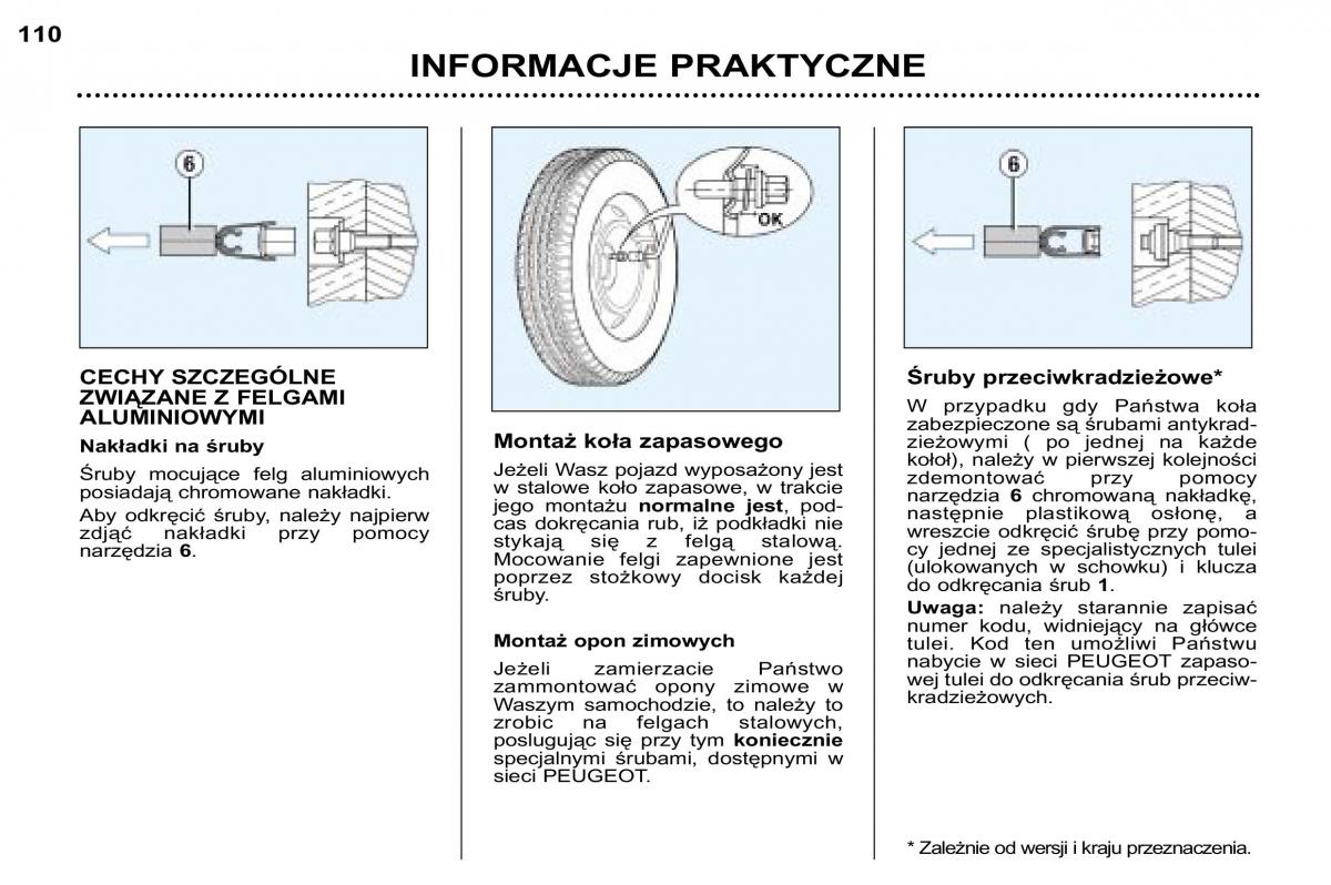 Peugeot 307 SW instrukcja obslugi / page 121