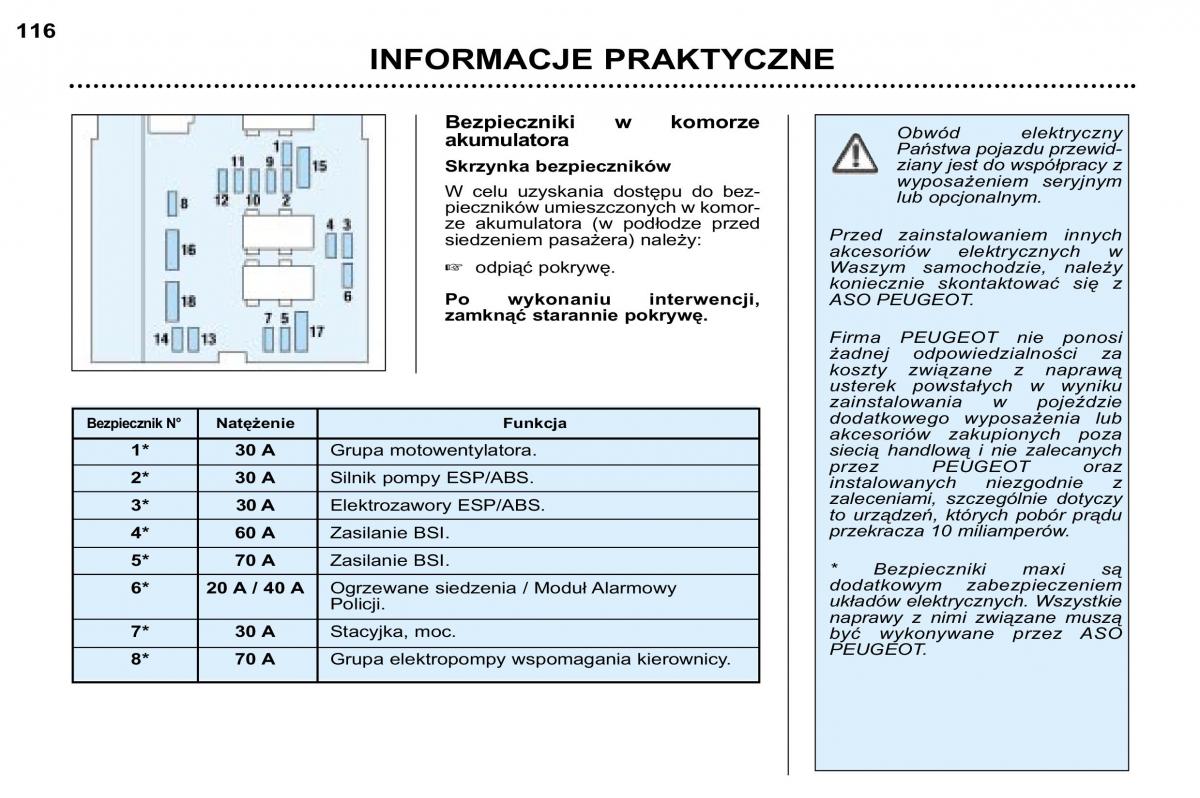 Peugeot 307 SW instrukcja obslugi / page 129