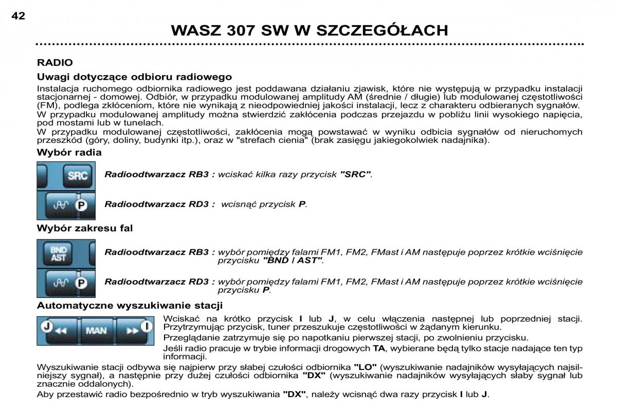 Peugeot 307 SW instrukcja obslugi / page 40