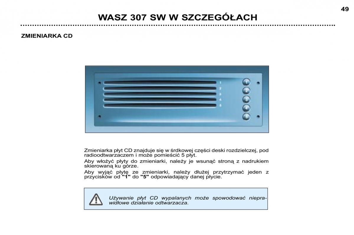 Peugeot 307 SW instrukcja obslugi / page 50