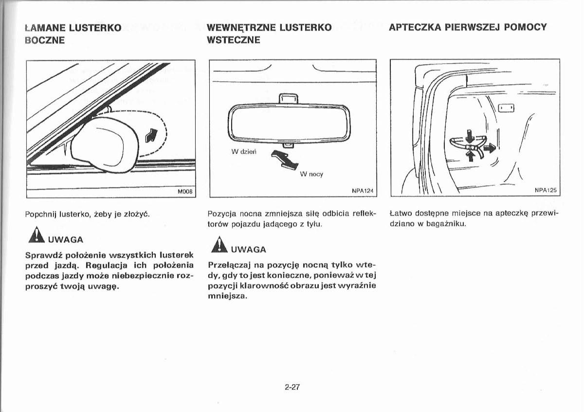 Nissan Primera P11 II instrukcja obslugi / page 55