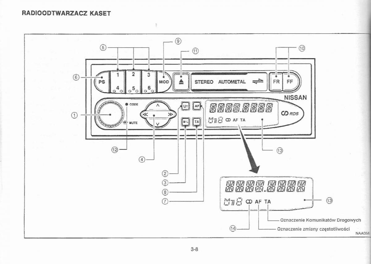 Nissan Primera P11 II instrukcja obslugi / page 64