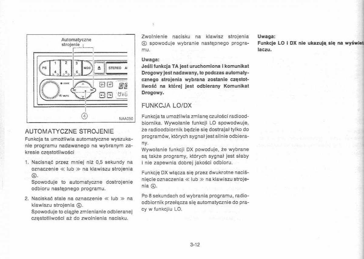 Nissan Primera P11 II instrukcja obslugi / page 68