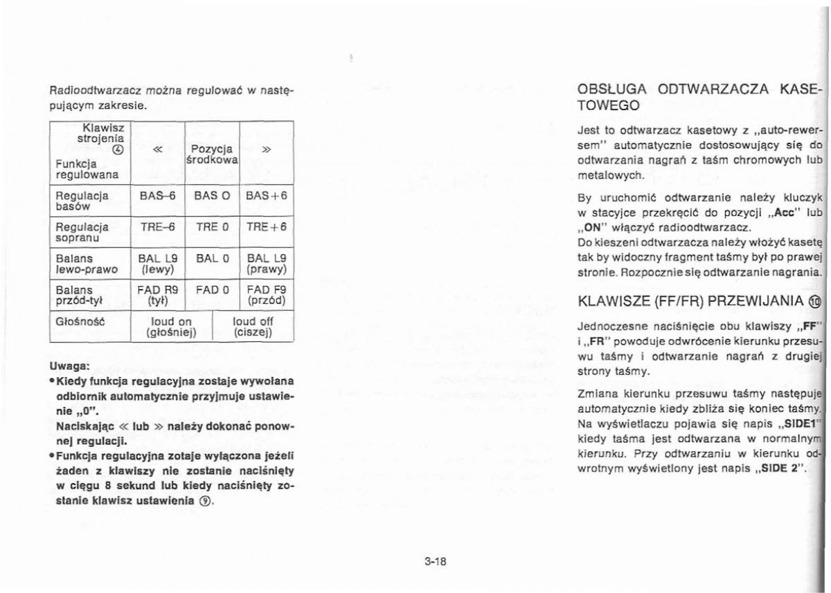 Nissan Primera P11 II instrukcja obslugi / page 74