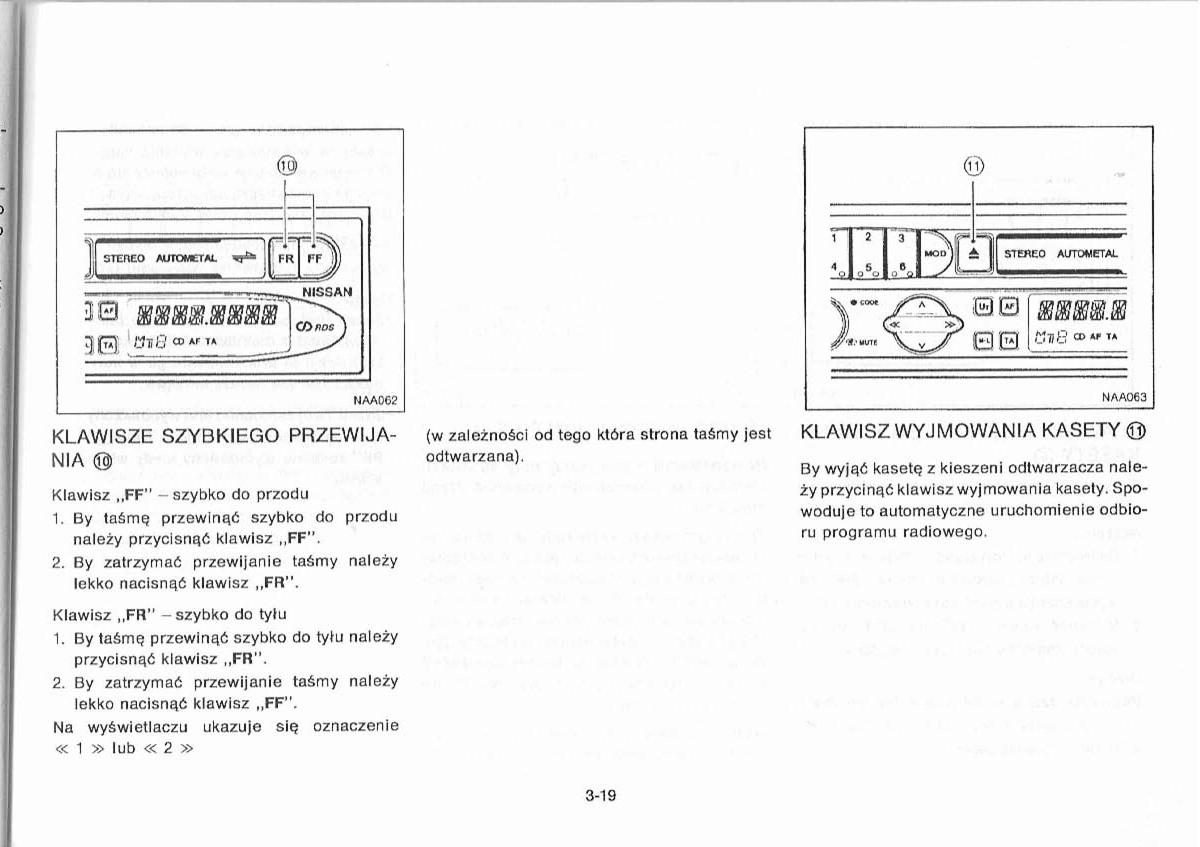 Nissan Primera P11 II instrukcja obslugi / page 75