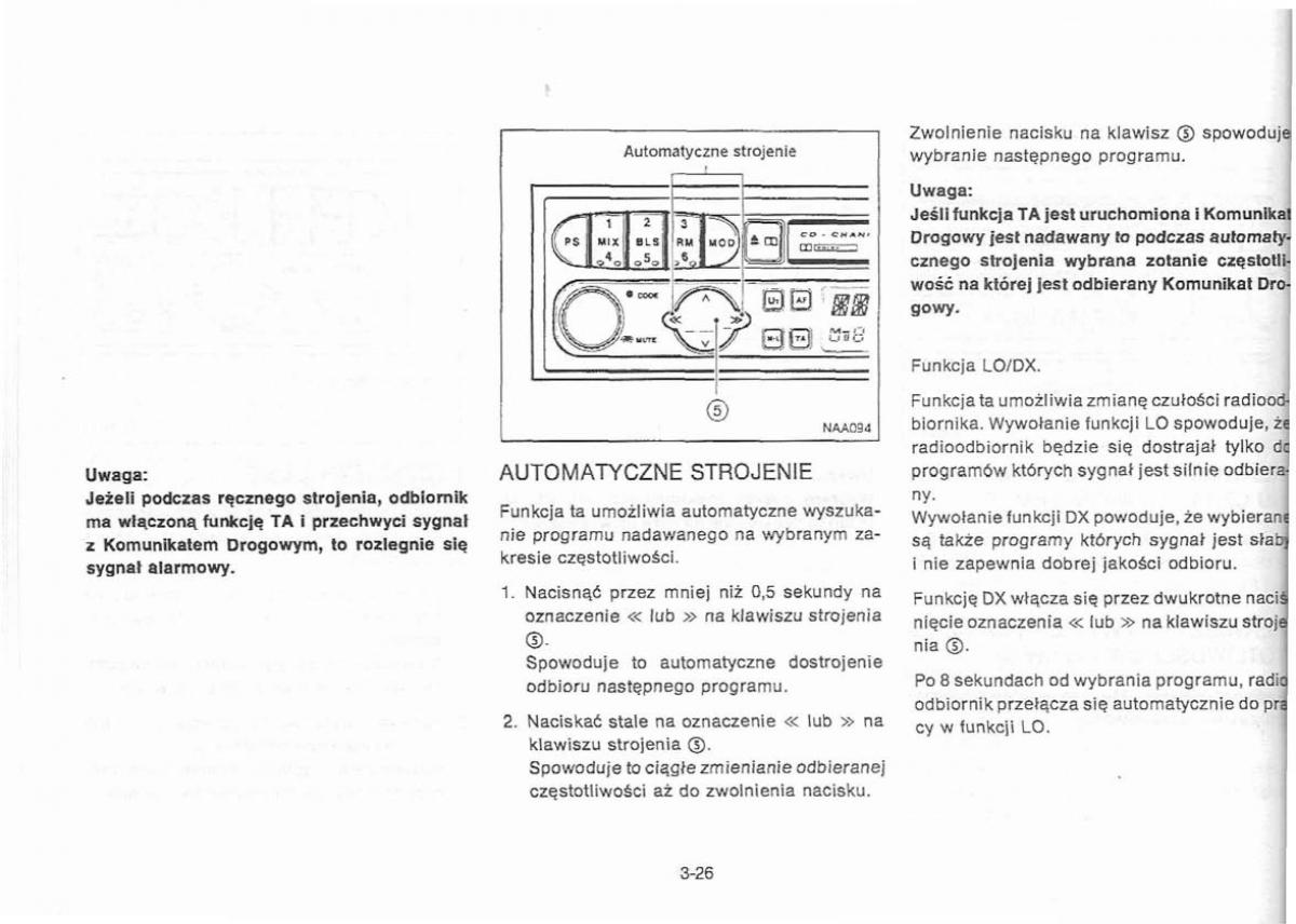 Nissan Primera P11 II instrukcja obslugi / page 82