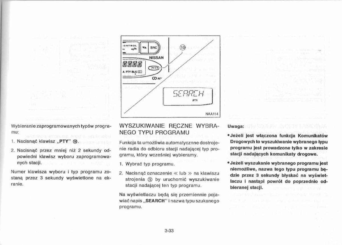 Nissan Primera P11 II instrukcja obslugi / page 89