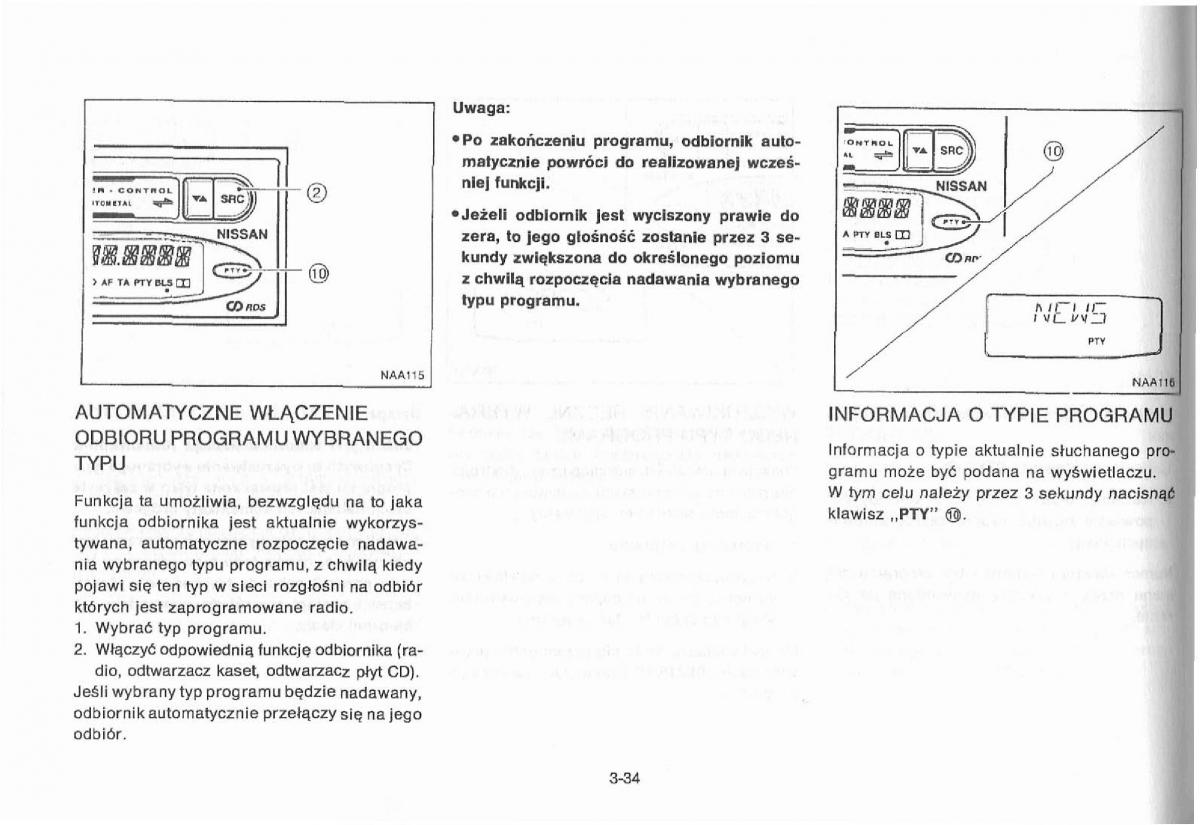 Nissan Primera P11 II instrukcja obslugi / page 90