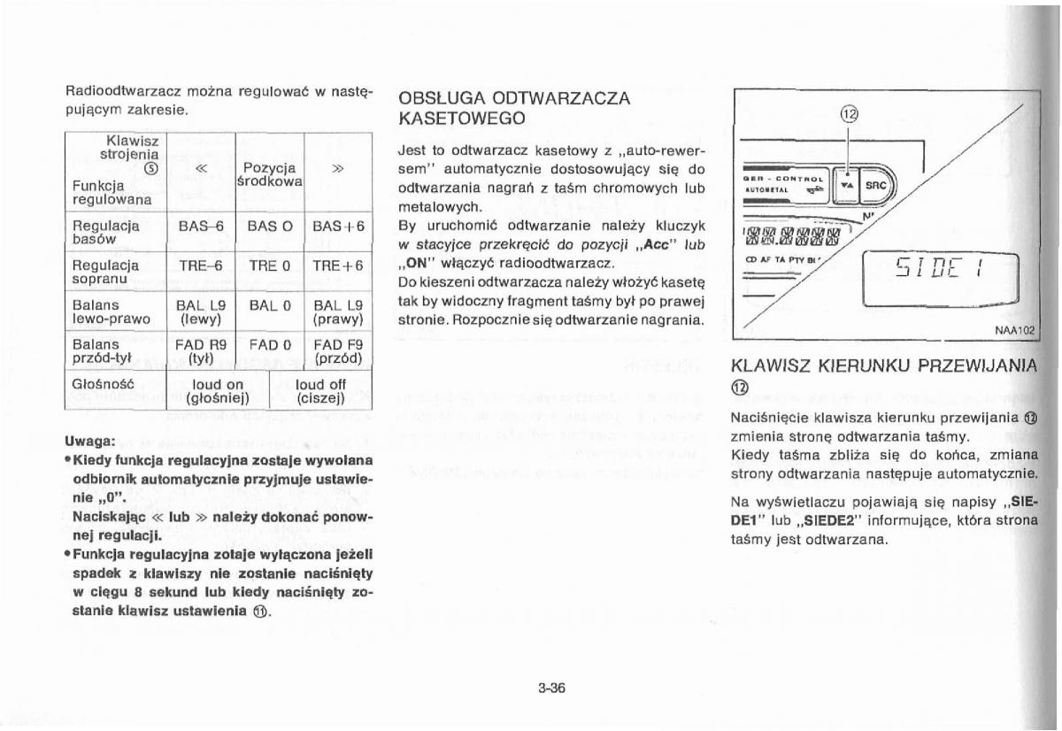 Nissan Primera P11 II instrukcja obslugi / page 92