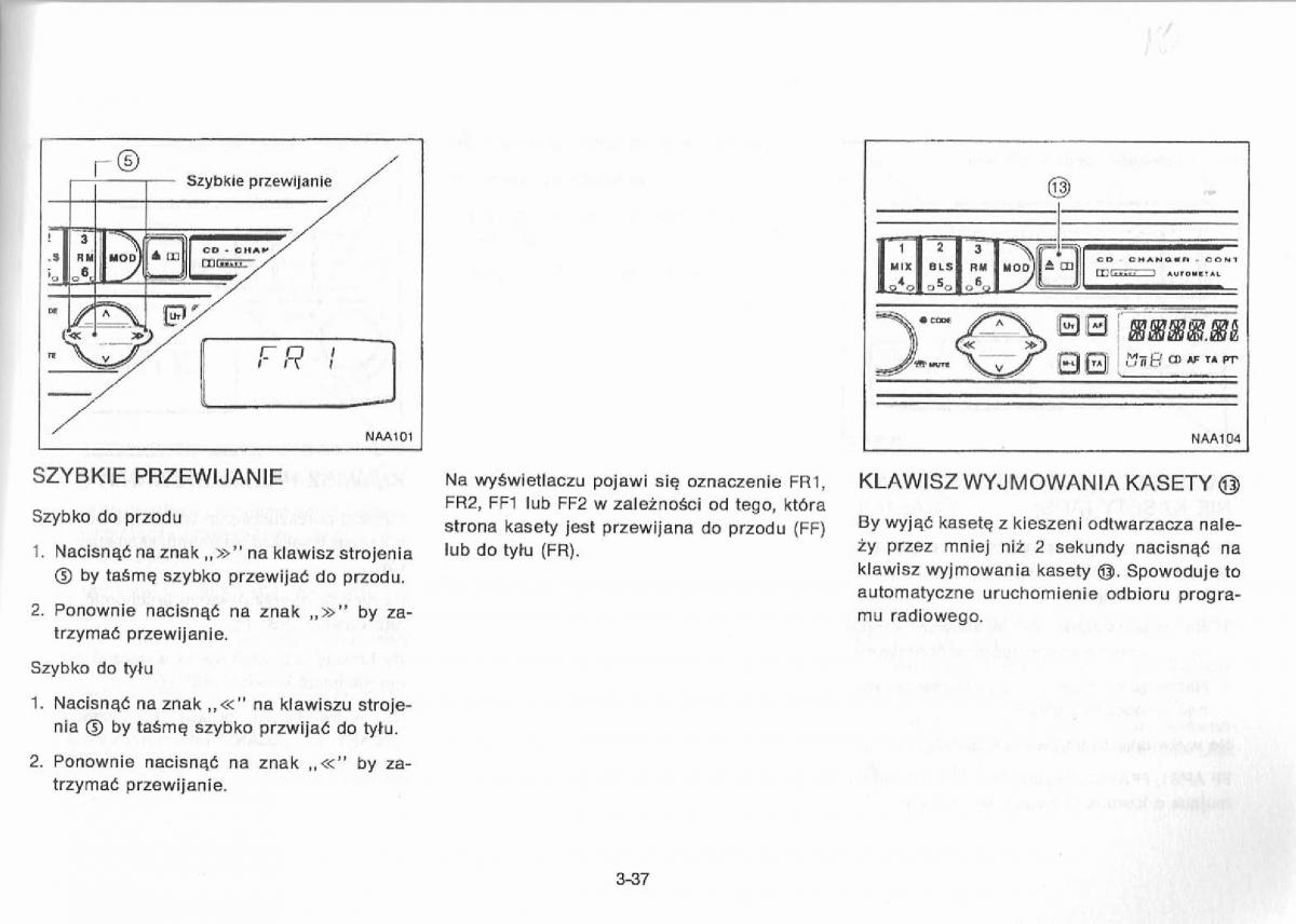 Nissan Primera P11 II instrukcja obslugi / page 93