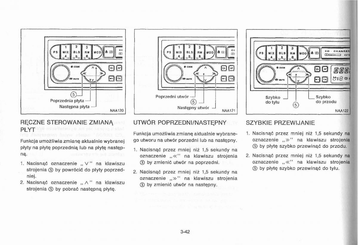 Nissan Primera P11 II instrukcja obslugi / page 98