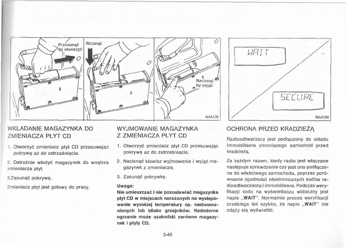 Nissan Primera P11 II instrukcja obslugi / page 101