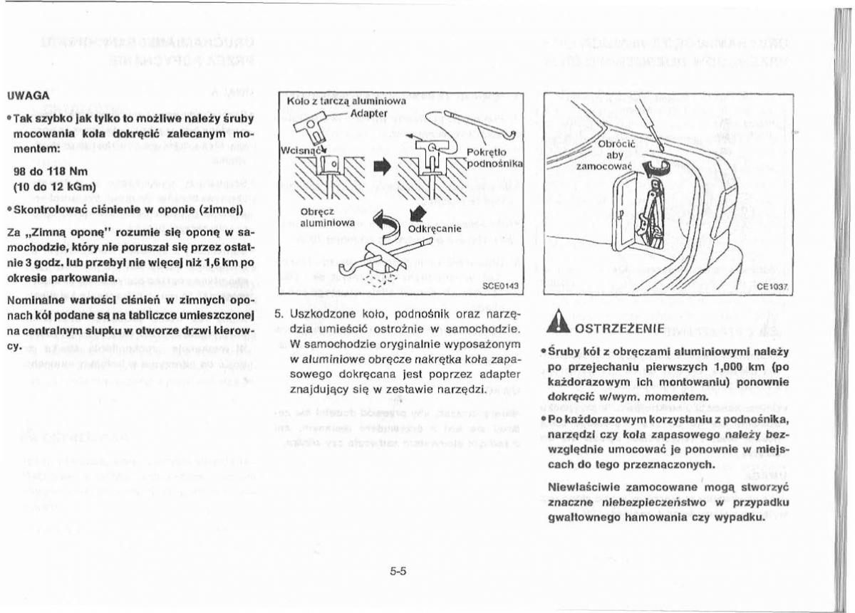 Nissan Primera P11 II instrukcja obslugi / page 125