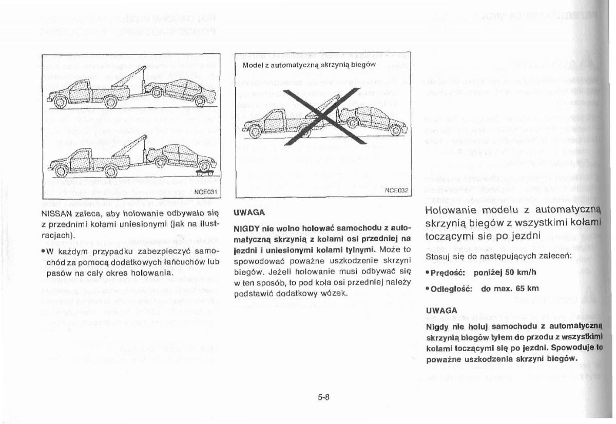 Nissan Primera P11 II instrukcja obslugi / page 128