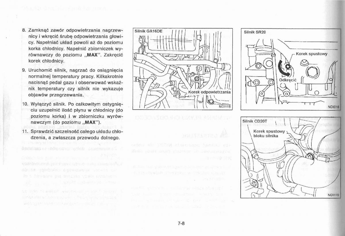 Nissan Primera P11 II instrukcja obslugi / page 142