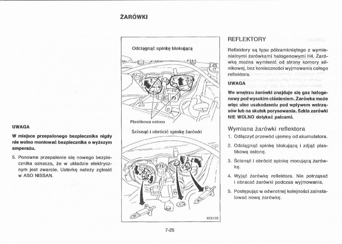 Nissan Primera P11 II instrukcja obslugi / page 159