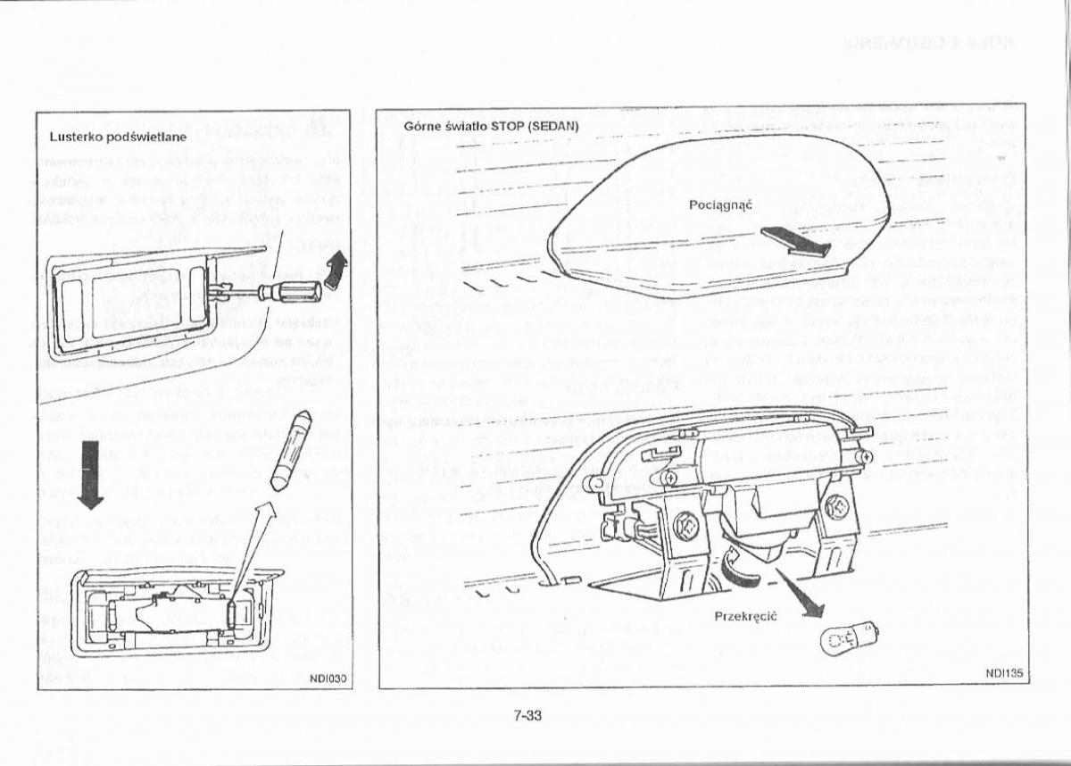 Nissan Primera P11 II instrukcja obslugi / page 167