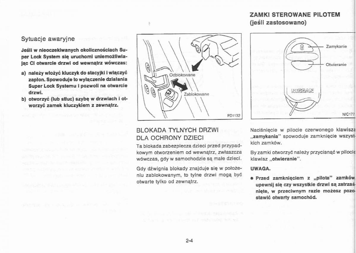 Nissan Primera P11 II instrukcja obslugi / page 32