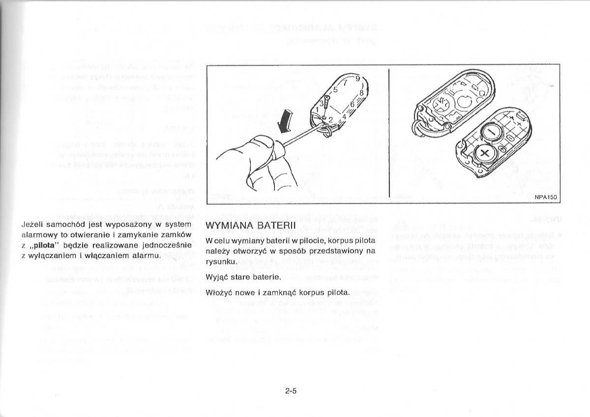 Nissan Primera P11 II instrukcja obslugi / page 33