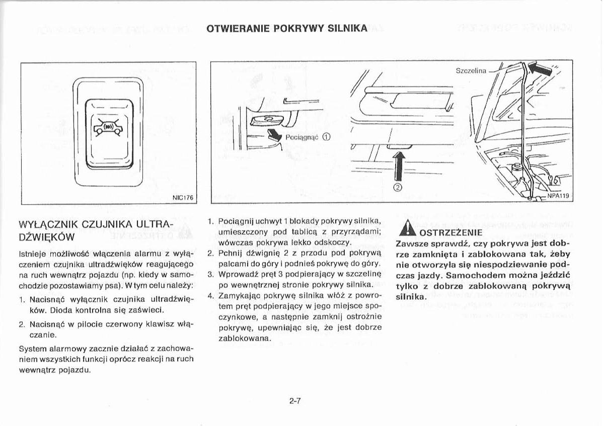 Nissan Primera P11 II instrukcja obslugi / page 35