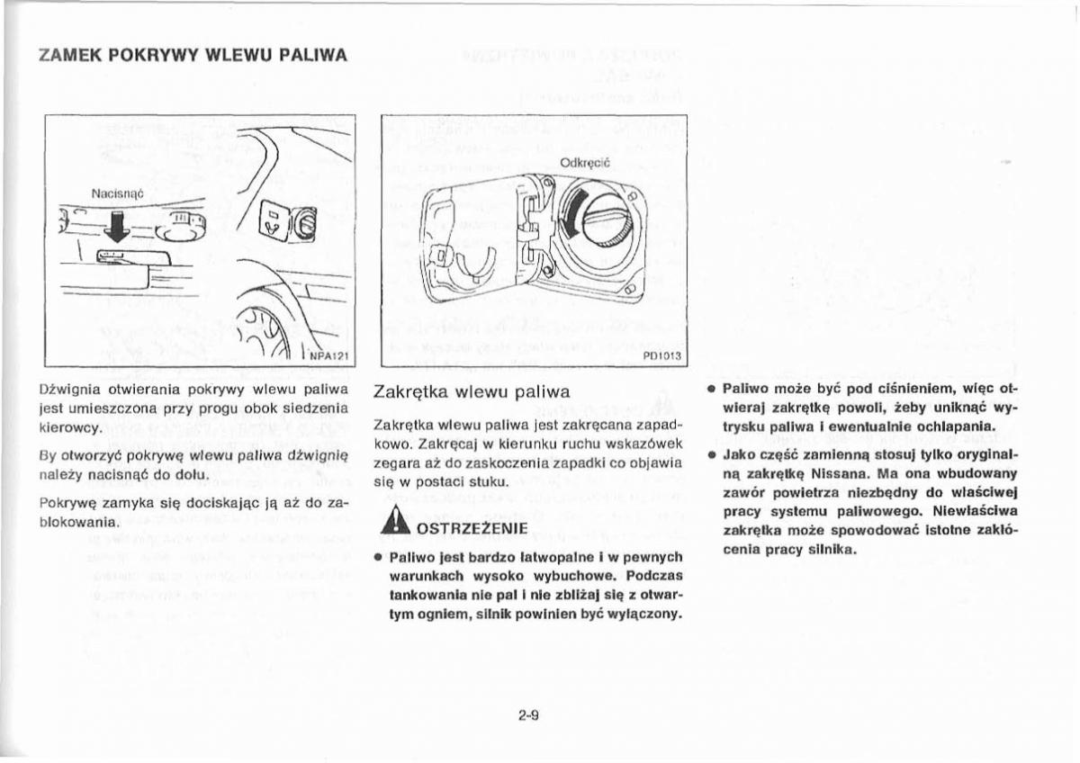 Nissan Primera P11 II instrukcja obslugi / page 37