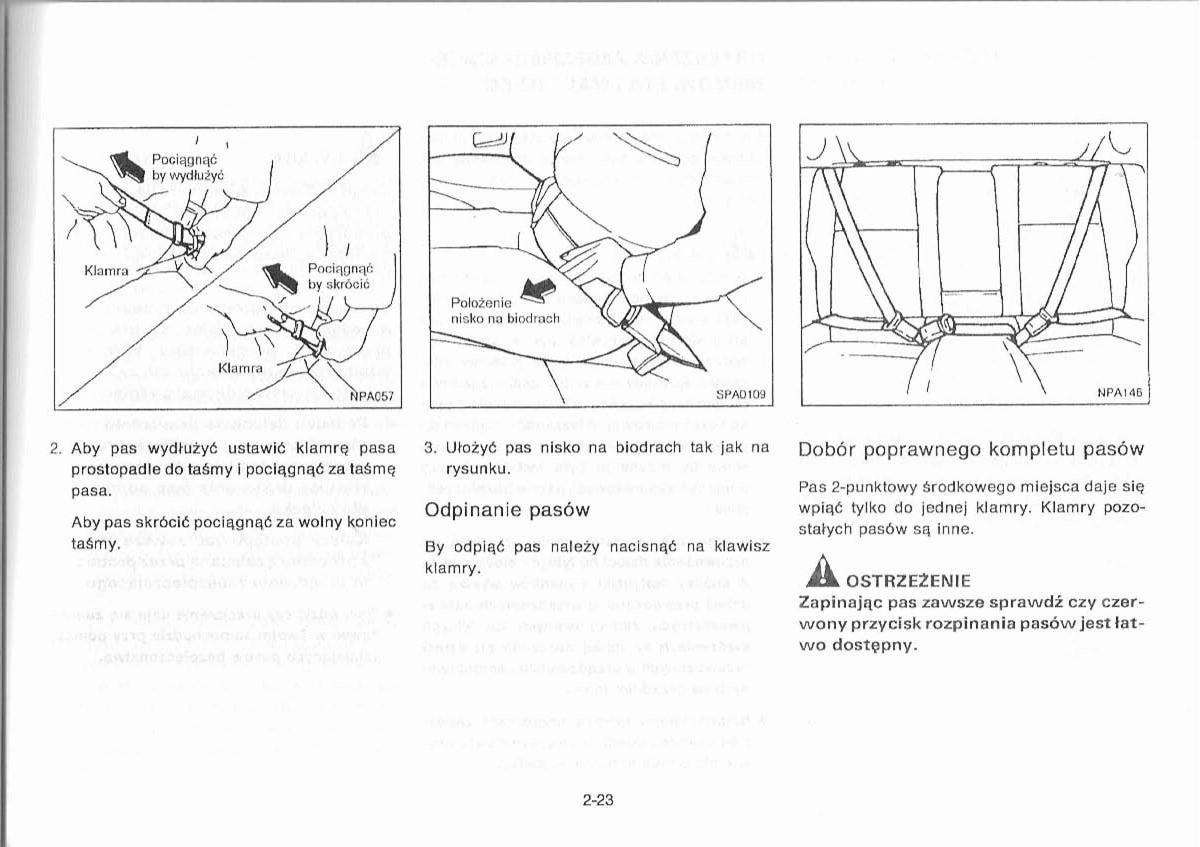 Nissan Primera P11 II instrukcja obslugi / page 51