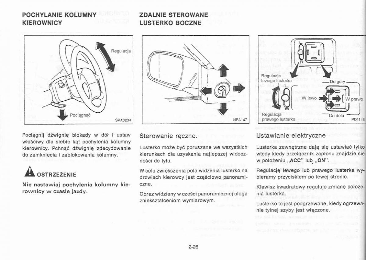 Nissan Primera P11 II instrukcja obslugi / page 54