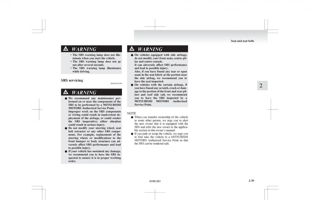 Mitsubishi L200 IV manual / page 84