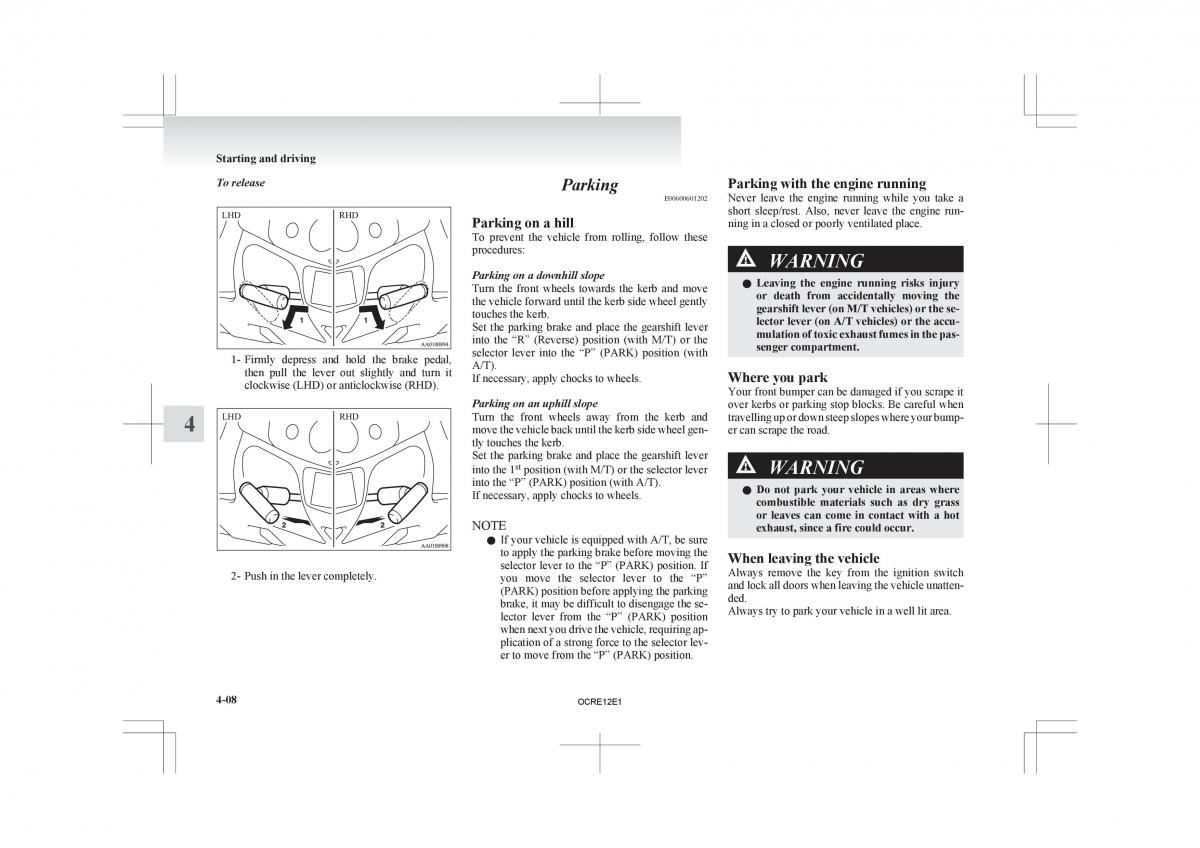 Mitsubishi L200 IV manual / page 133