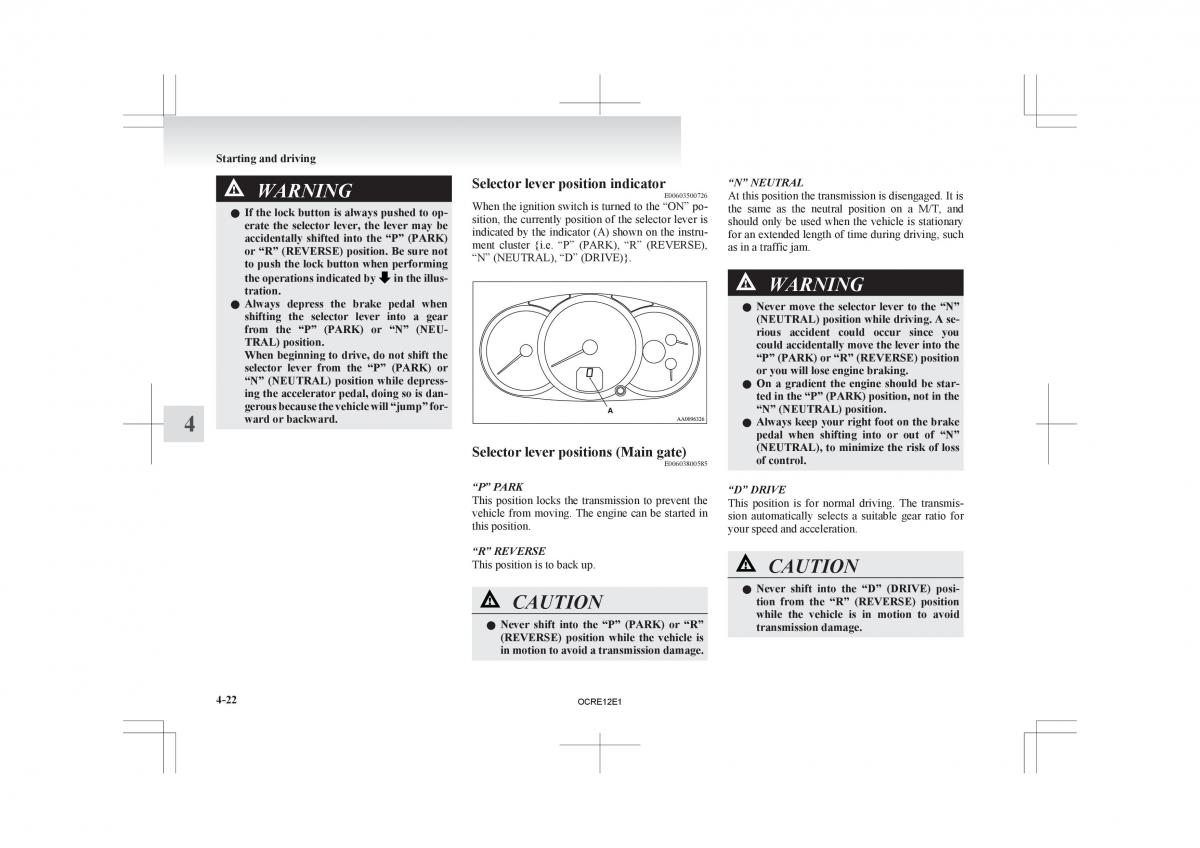 Mitsubishi L200 IV manual / page 147