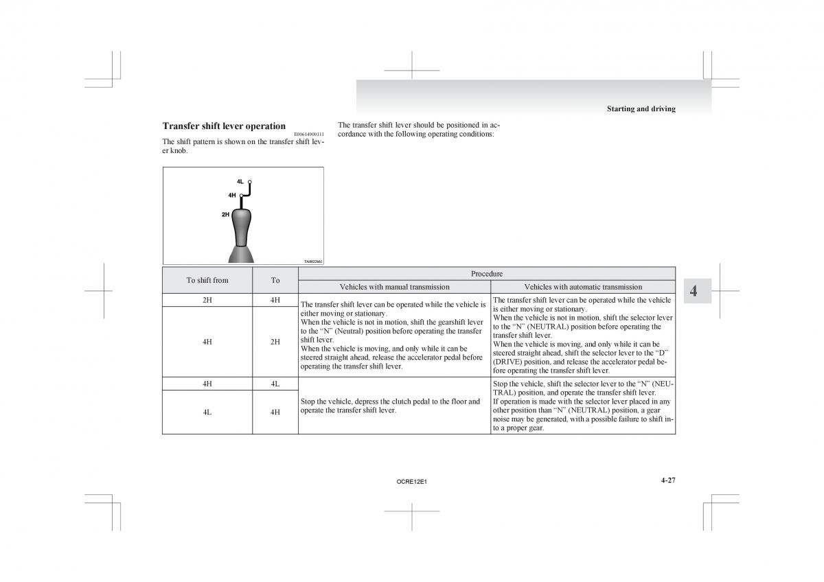 Mitsubishi L200 IV manual / page 152