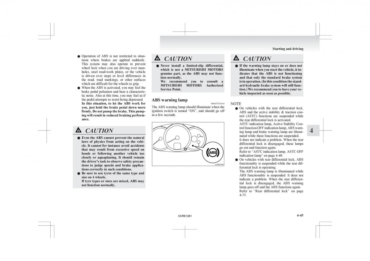 Mitsubishi L200 IV manual / page 170