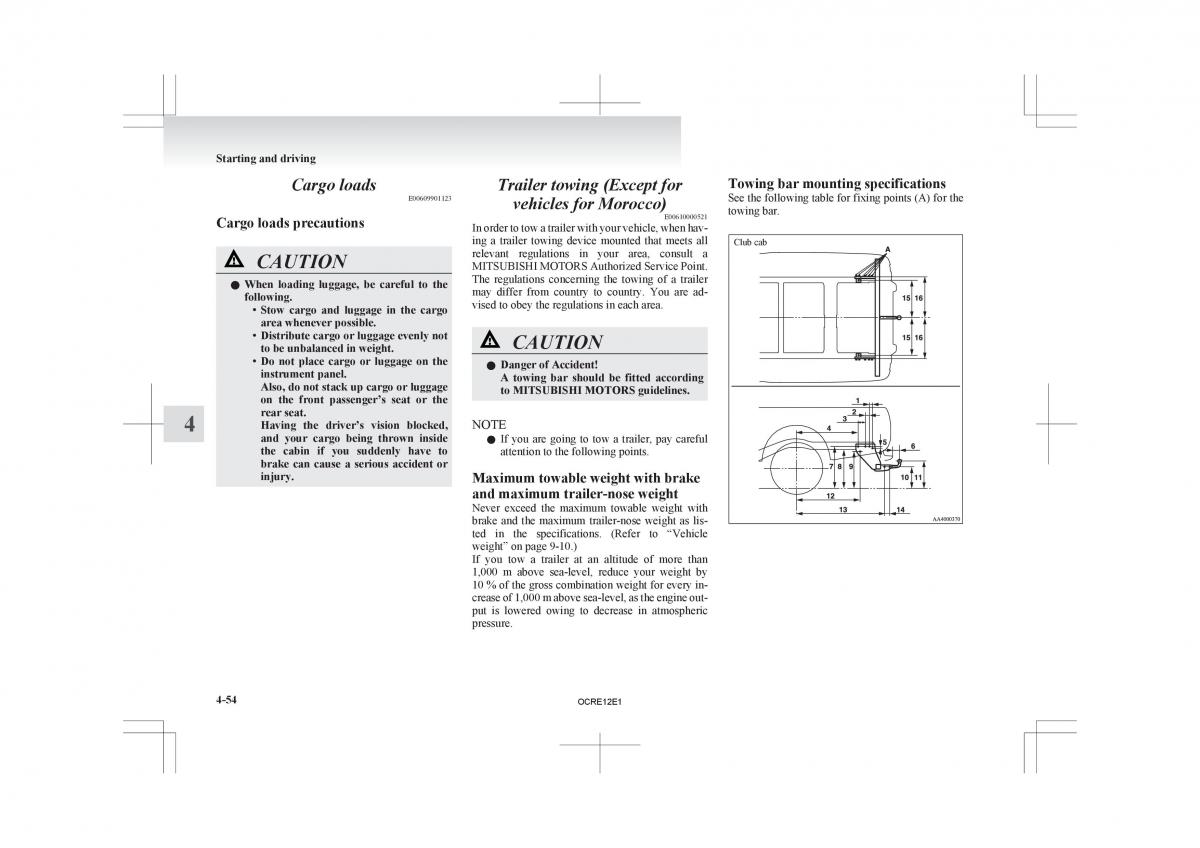 Mitsubishi L200 IV manual / page 179