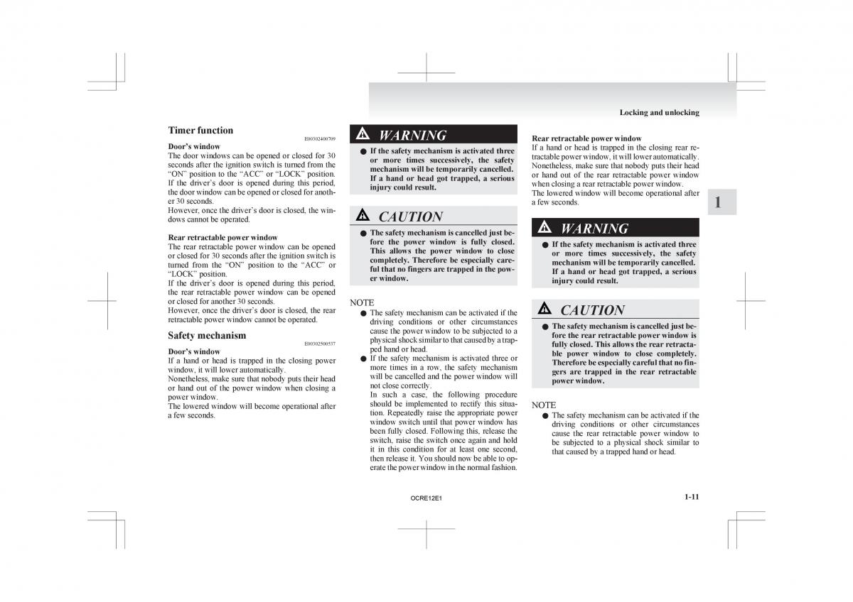 Mitsubishi L200 IV manual / page 40